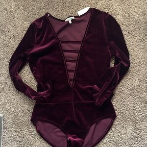 Velvety Bodysuit.  Glam night!  Very  elegant.  New